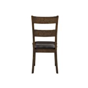 Pu & dark oak finish side chair by Acme additional picture 5