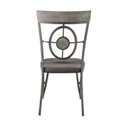 Fabric & gunmetal side chair by Acme additional picture 5