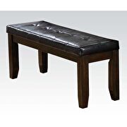 Espresso finish dining table in casual style by Acme additional picture 3
