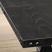 Vintage black finish dining table by Acme additional picture 3