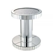 Mirrored & faux stones end table by Acme additional picture 2
