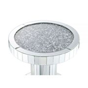 Mirrored & faux stones end table by Acme additional picture 3