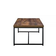 Weathered oak & black coffee table by Acme additional picture 4