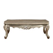 Marble & champagne coffee table by Acme additional picture 3