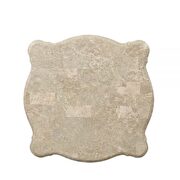 Marble & champagne end table by Acme additional picture 3