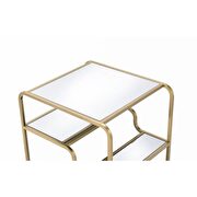 Gold finish & mirror end table by Acme additional picture 6
