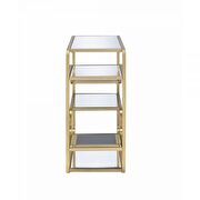 Gold finish & mirror sofa table by Acme additional picture 6