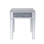 Faux diamonds accent table w/ mirrored legs by Acme additional picture 3