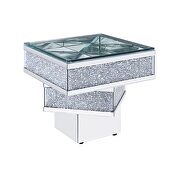 Mirrored & faux diamonds square coffee table by Acme additional picture 2