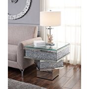 Mirrored & faux diamonds square coffee table by Acme additional picture 5