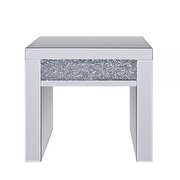 Mirrored & faux diamonds end table by Acme additional picture 5