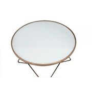 Champagne finish & frosted glass coffee table by Acme additional picture 3