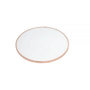 Rose gold finish & frosted glass end table additional photo 3 of 2