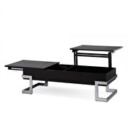 Black & chrome lift top coffee table by Acme additional picture 4