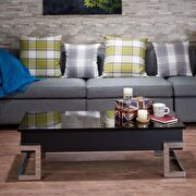Black & chrome lift top coffee table by Acme additional picture 5