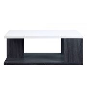 Gray & white high gloss coffee table by Acme additional picture 2