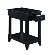 Black finish wooden accent table by Acme additional picture 3