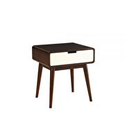 Espresso & white end table by Acme additional picture 2
