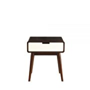 Espresso & white end table by Acme additional picture 3