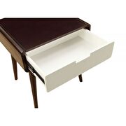 Espresso & white end table by Acme additional picture 5