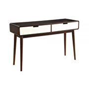 Espresso & white sofa table by Acme additional picture 2