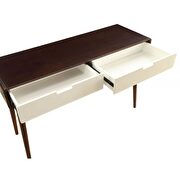 Espresso & white sofa table by Acme additional picture 5
