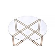 Champagne finish coffee table by Acme additional picture 3