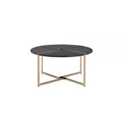 Black & champagne coffee table by Acme additional picture 2
