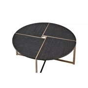 Black & champagne coffee table by Acme additional picture 3