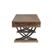 Antique oak & black coffee table by Acme additional picture 6