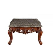 Marble & walnut coffee table in traditional style by Acme additional picture 3