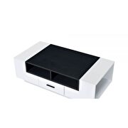 White & black finish coffee table by Acme additional picture 4