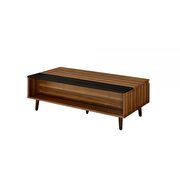 Walnut & black lift top coffee table by Acme additional picture 2