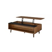 Walnut & black lift top coffee table by Acme additional picture 6