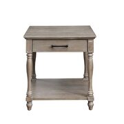 Antique white end table by Acme additional picture 2
