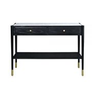 Marble & black sofa table by Acme additional picture 2