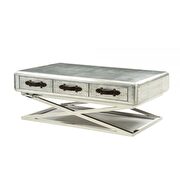 Aluminum coffee table by Acme additional picture 2