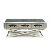 Aluminum coffee table by Acme additional picture 3