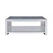 Mirrored coffee table in rectangular shape by Acme additional picture 3