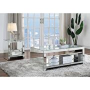 Mirrored coffee table in rectangular shape by Acme additional picture 6