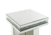 Kind cross base with dazzling diamond borders coffee table by Acme additional picture 5