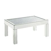 Faux diamonds and mirrored finish coffee table by Acme additional picture 2