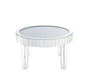 Faux diamonds and mirrored finish beautiful coffee table by Acme additional picture 4