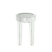 Faux diamonds and mirrored finish beautiful end table by Acme additional picture 3