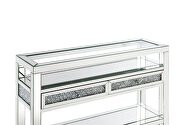 Clear glass top brilliant rectangular coffee table by Acme additional picture 11