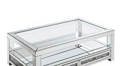 Clear glass top brilliant rectangular coffee table by Acme additional picture 4