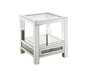 Clear glass top brilliant rectangular coffee table by Acme additional picture 6