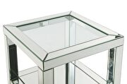 Clear glass top brilliant rectangular coffee table by Acme additional picture 7