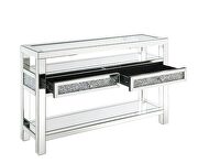 Clear glass top brilliant rectangular coffee table by Acme additional picture 10