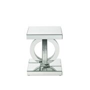 Mirrored frame with faux diamond inlay coffee table by Acme additional picture 6